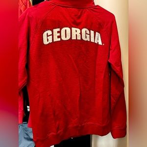UGA Bulldog Swester Pullover with Rhinestones - size L (I’m a small and it fits)